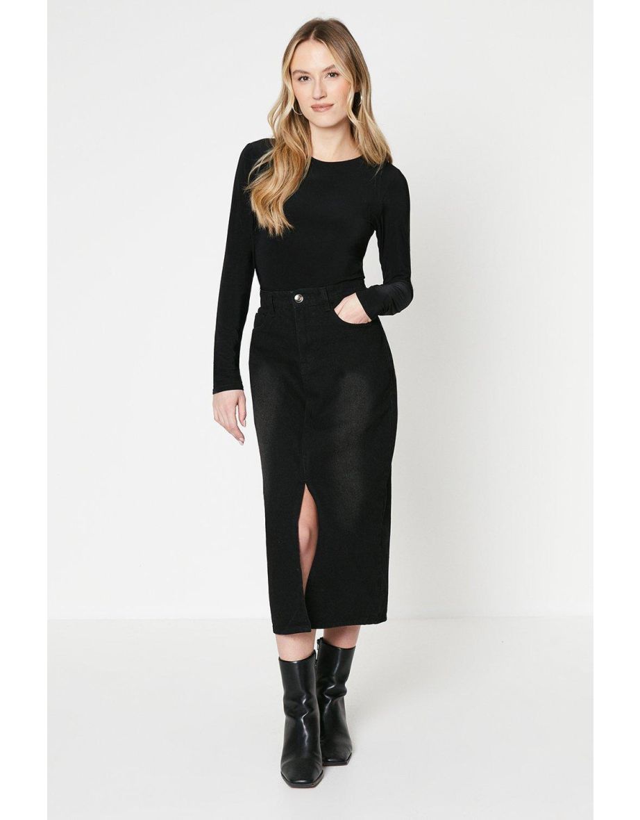 Midaxi Denim Skirt
