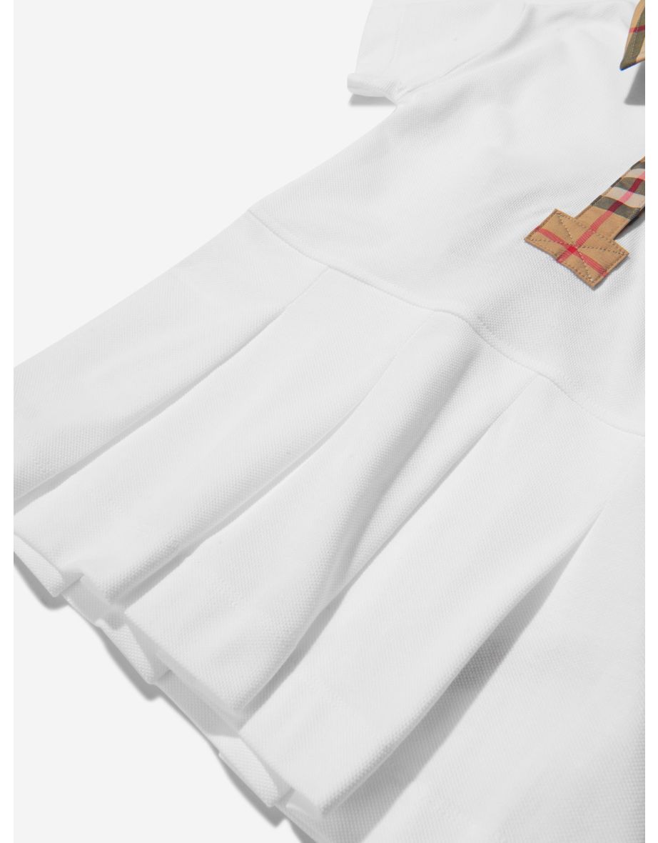 Baby Girls Mini Sigrid Polo Dress In White - 3