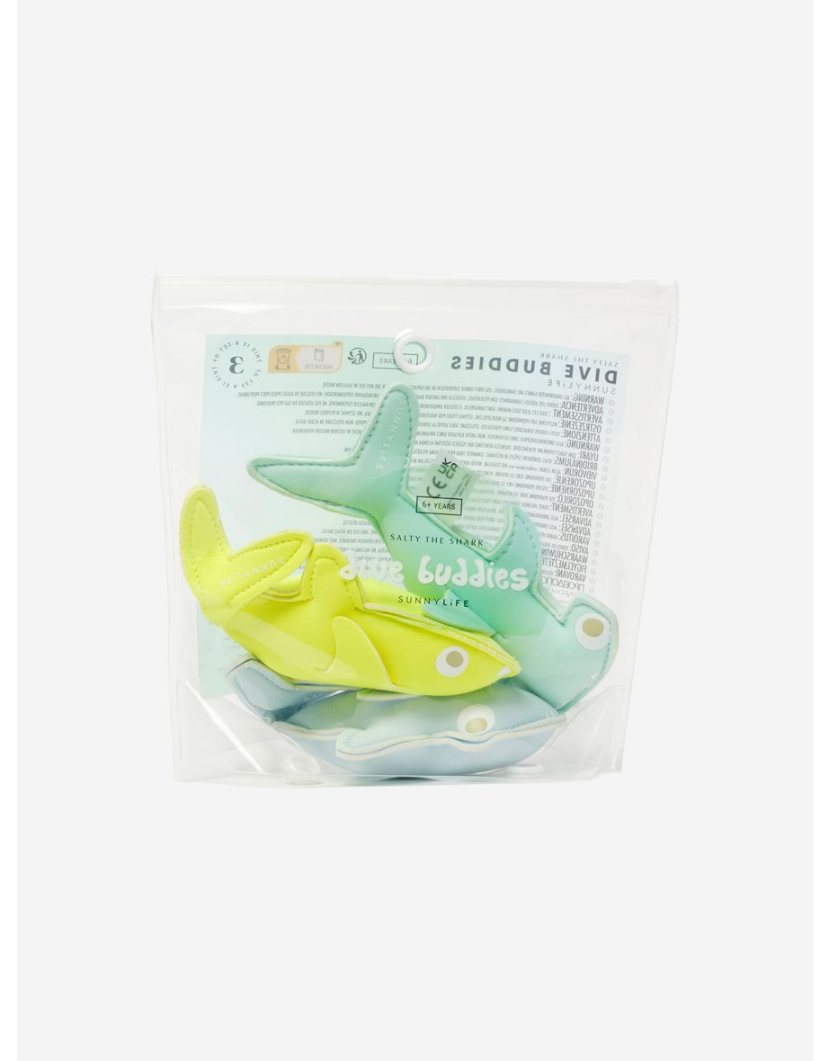 Kids Salty the Shark Set of 3 Dive Buddies in Multicolour - 3