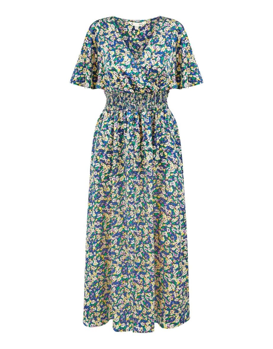 Yumi Floral A-Line Maxi Dress - 5