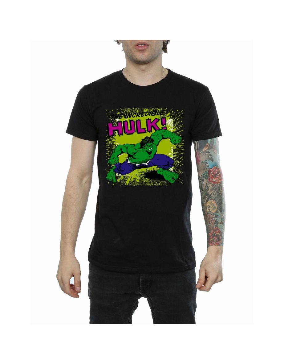Marvel Mens Incredible Hulk T-Shirt - Black - 3