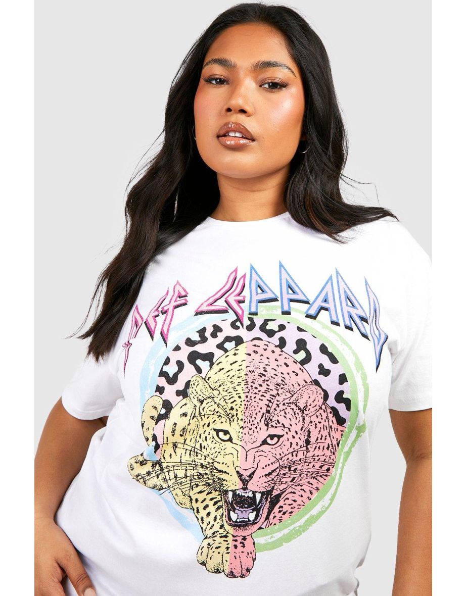Plus Def Leppard Oversized T-shirt - white - 3