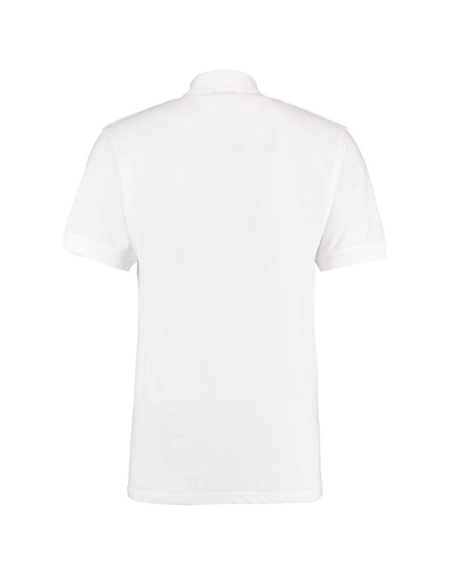 Kustom Kit Workwear Mens Short Sleeve Polo Shirt - White - 1