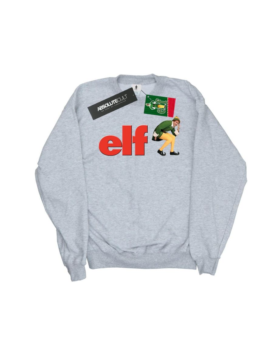 Elf Boys Crouching Logo Sweatshirt - Sports Grey