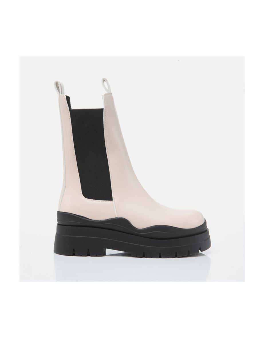 Ankle Boots - Beige - Flat - 5