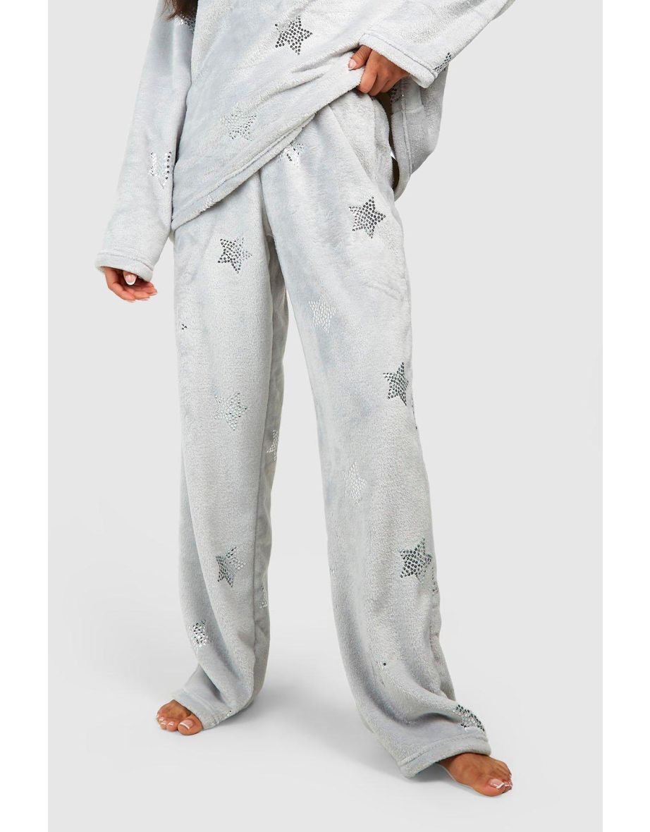 Petite Fleece Star Print  Jogger - 3