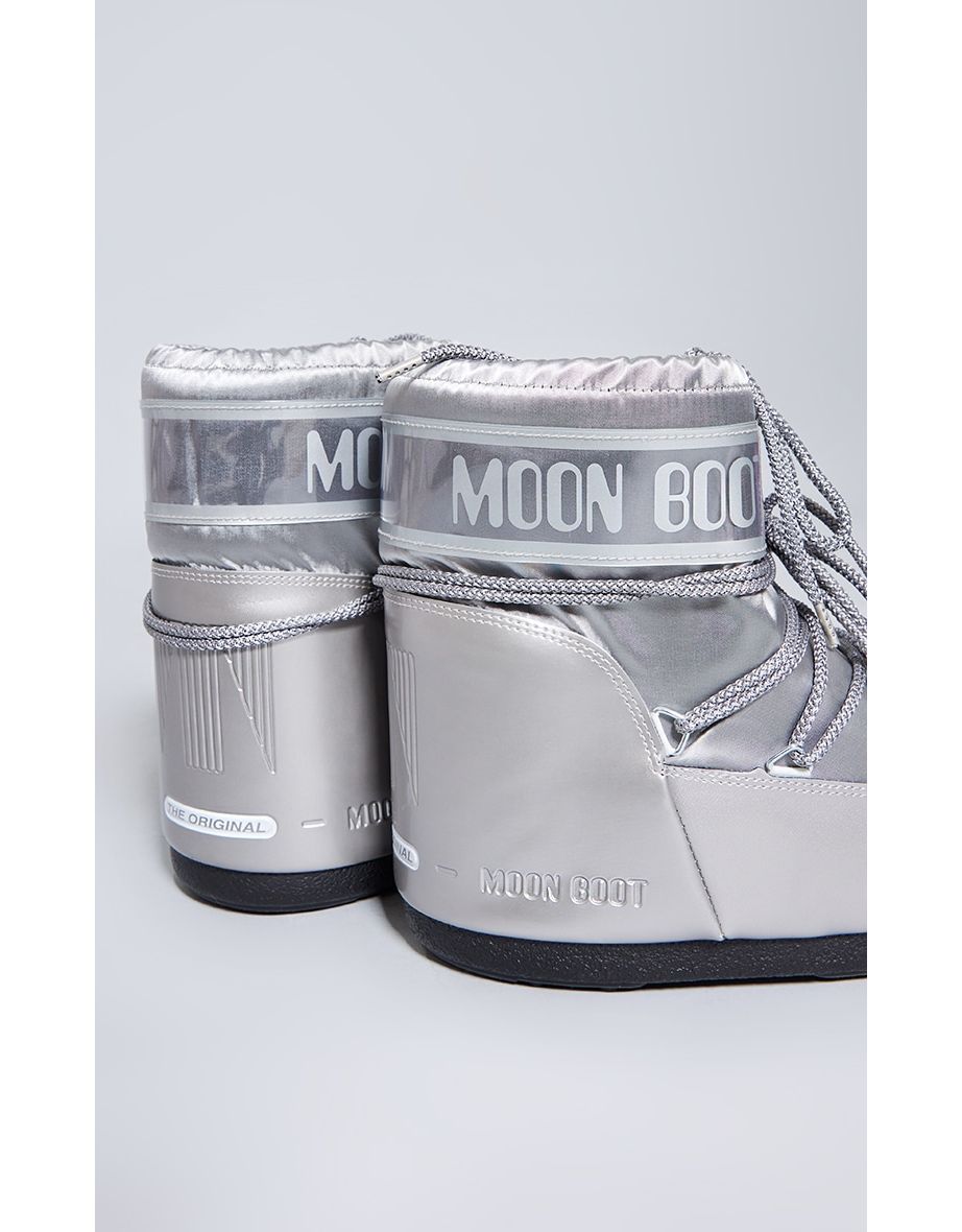 MOON BOOT Silver Low Glance - 3