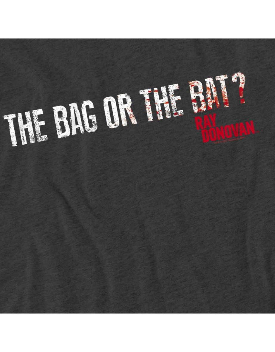 Ray Donovan Unisex Adult Bag Or Bat T-Shirt - Charcoal - 3