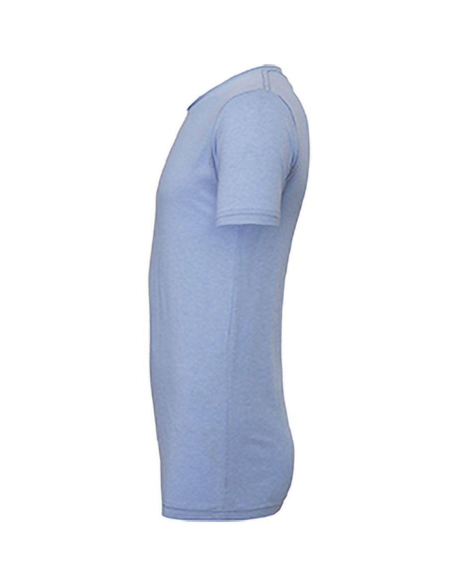 Canvas Unisex Jersey Crew Neck T-Shirt / Mens Short Sleeve T-Shirt - Heather Blue - 2