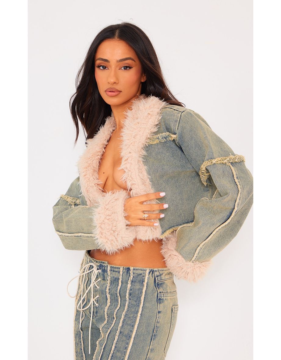 Petite cropped jean clearance jacket