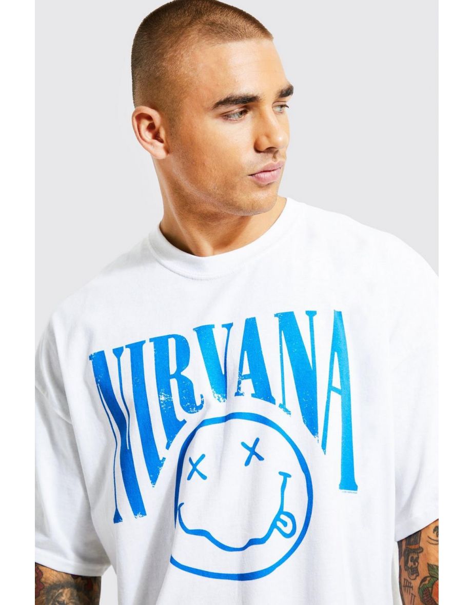 Oversized Nirvana License T-shirt - white - 2