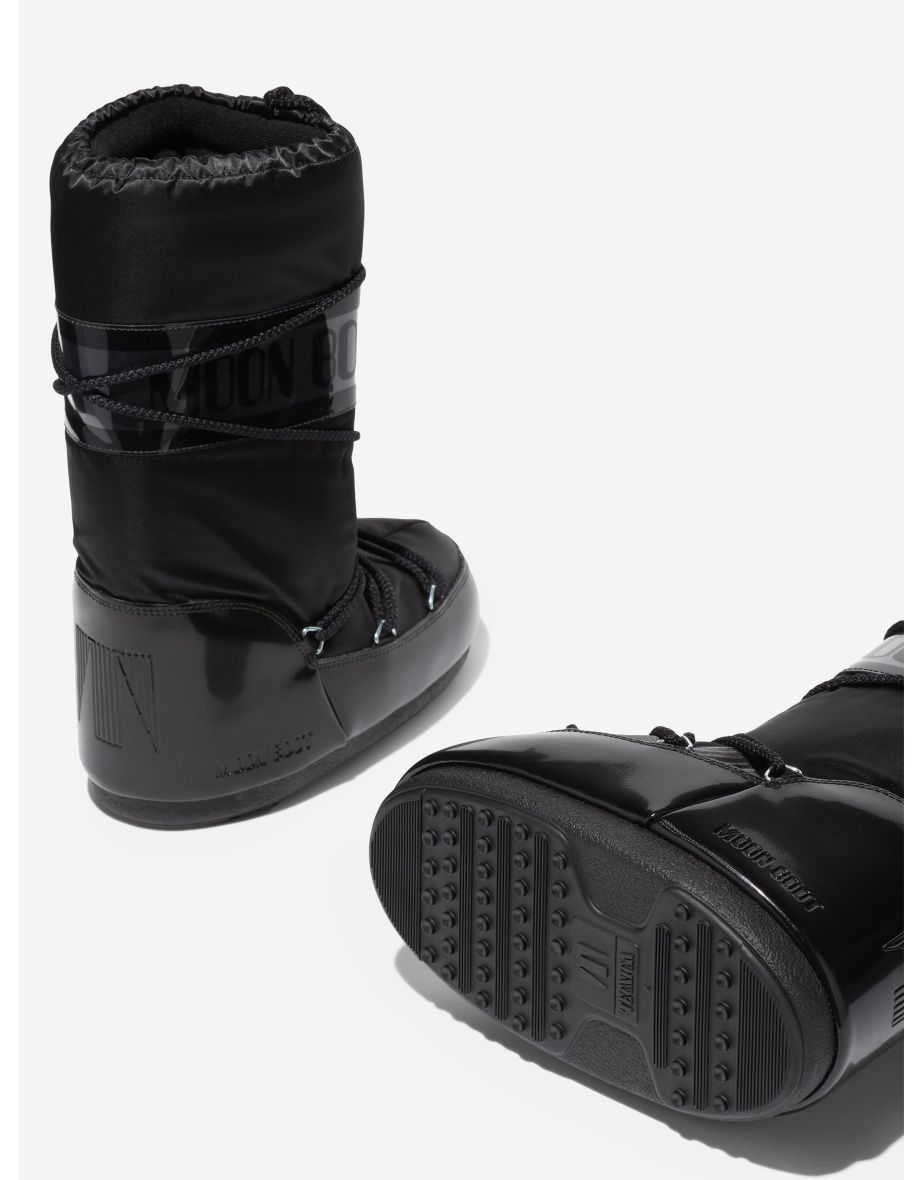 Moon Boot Kids Icon Glance Boots in Black - 3
