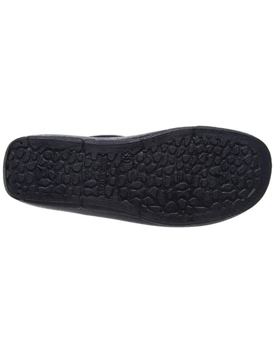 Dek Womens/Ladies Coated Leather Clogs - Navy Blue - 3