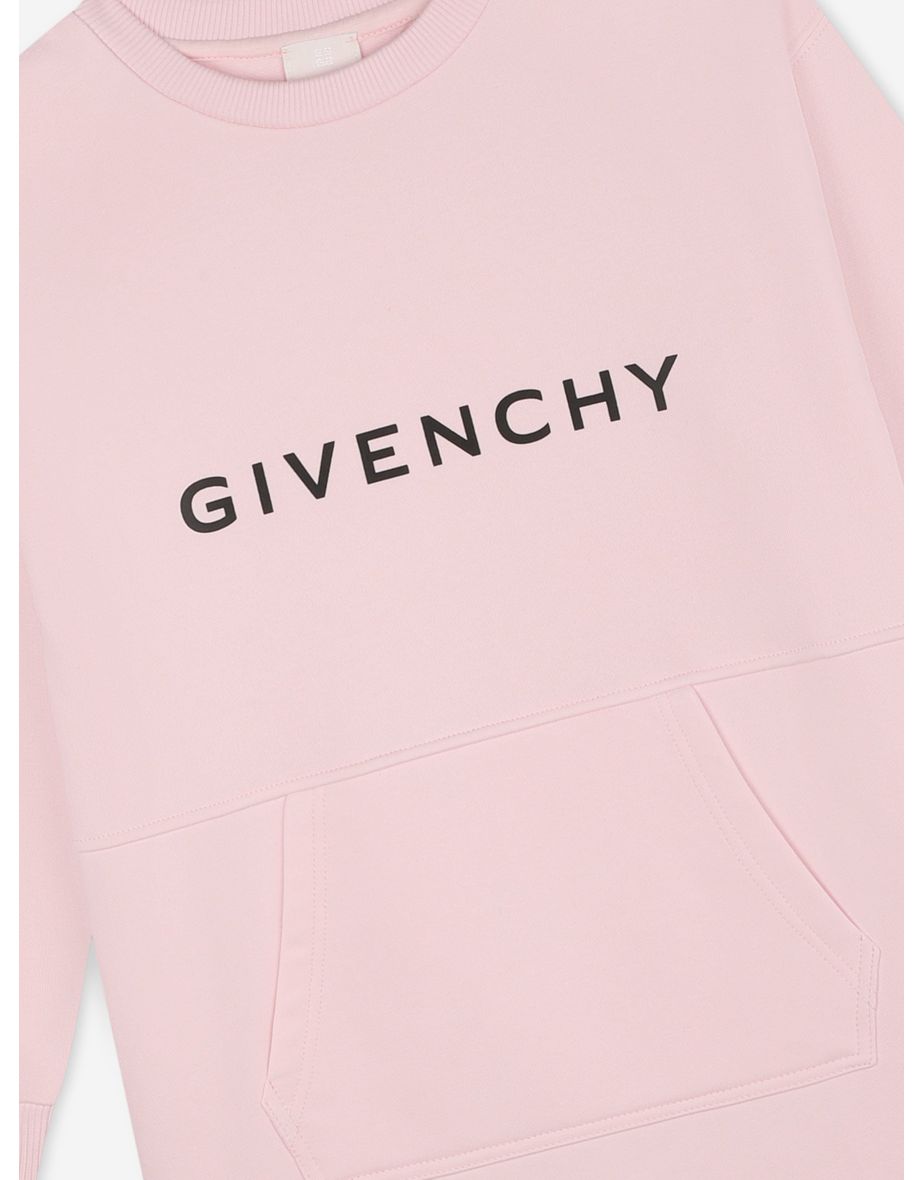 Givenchy Girls Logo Sweater Dress in Pink - 3