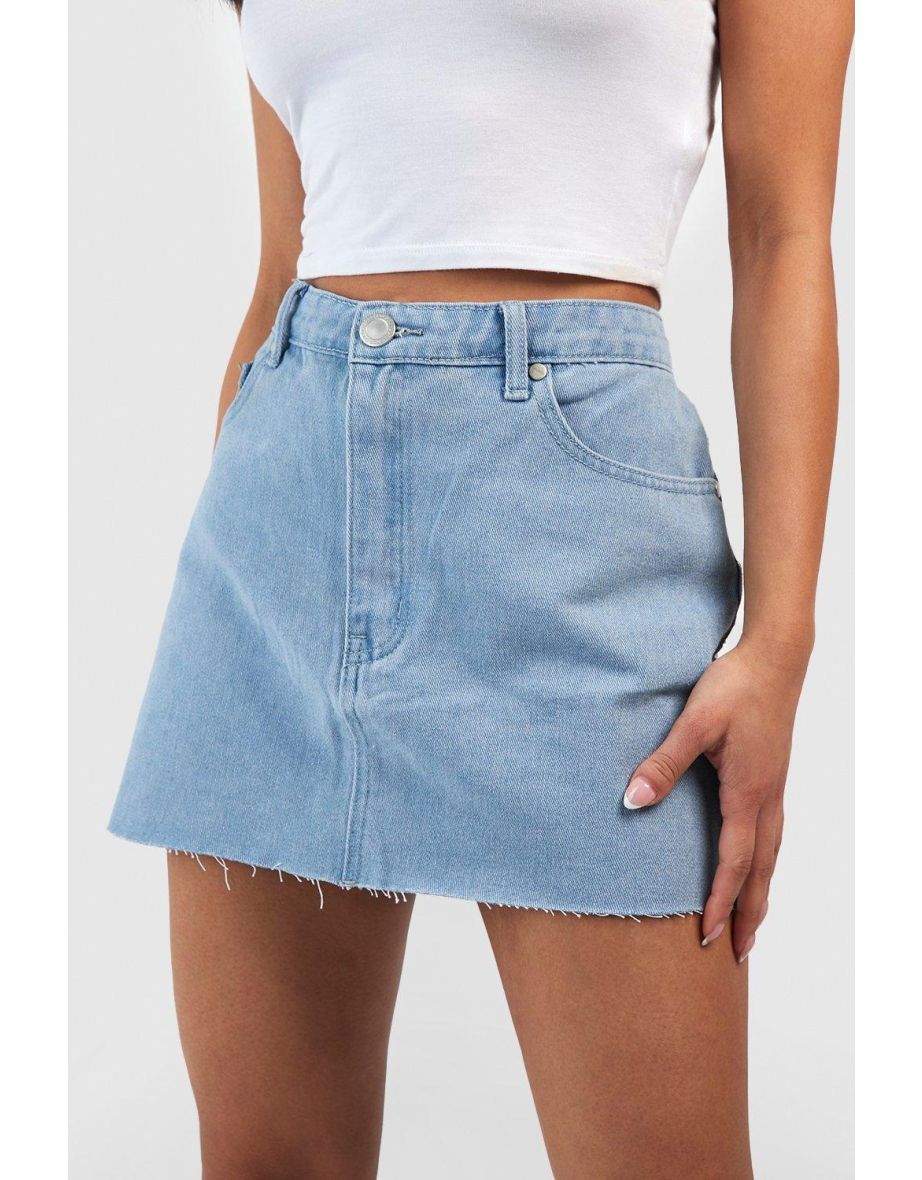 Petite 90s Micro Mini Skirt - light blue - 3