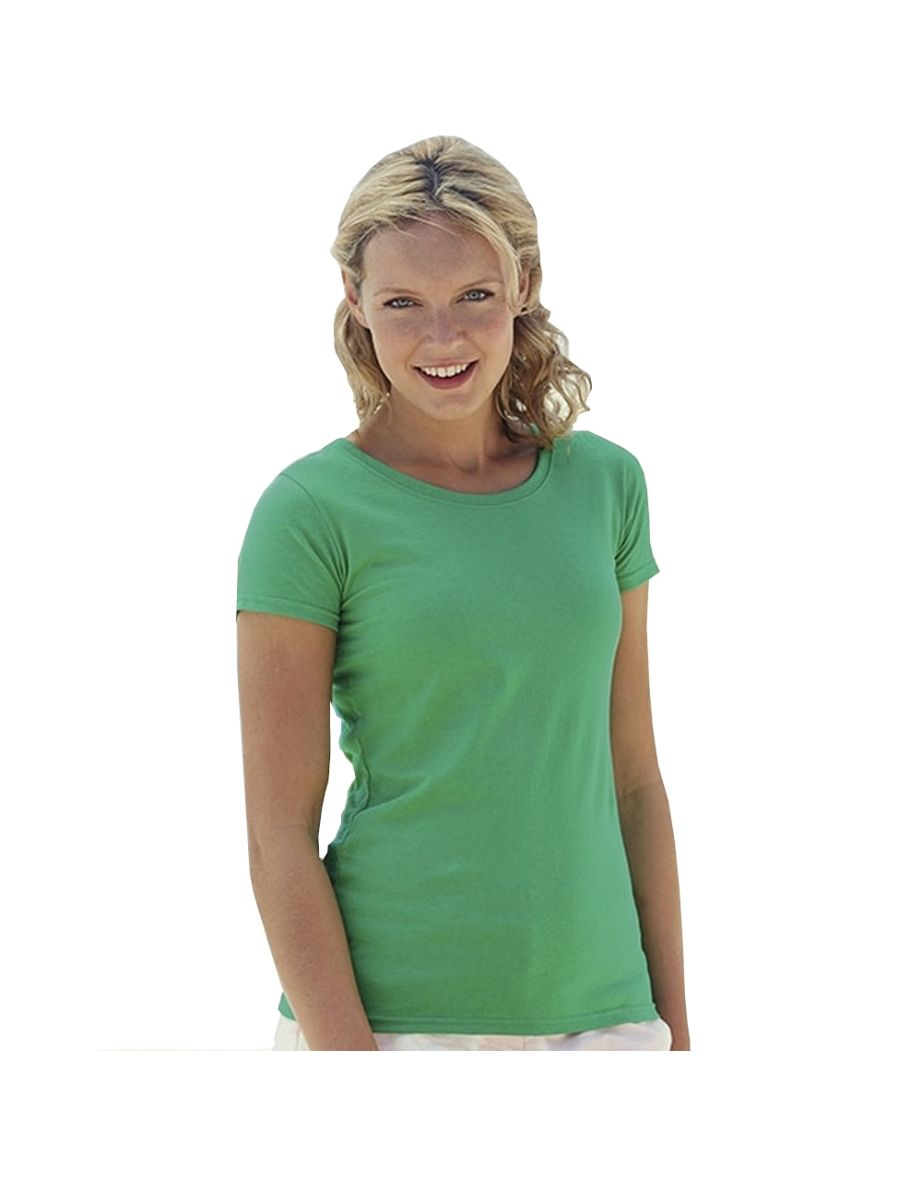 Fruit Of The Loom Ladies/Womens Lady-Fit Valueweight Short Sleeve T-Shirt (Pack Of 5) - Kelly Green - 3