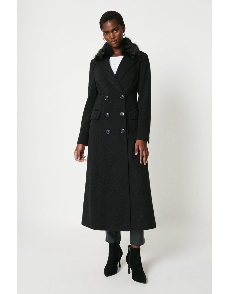 Wallis grey military coat store
