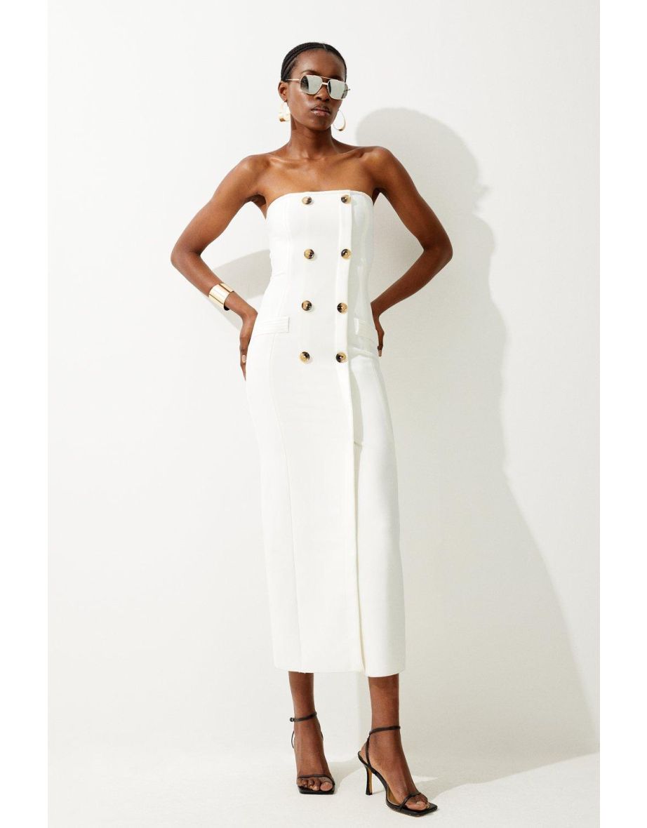 Bandeau bandage midi dress 2025