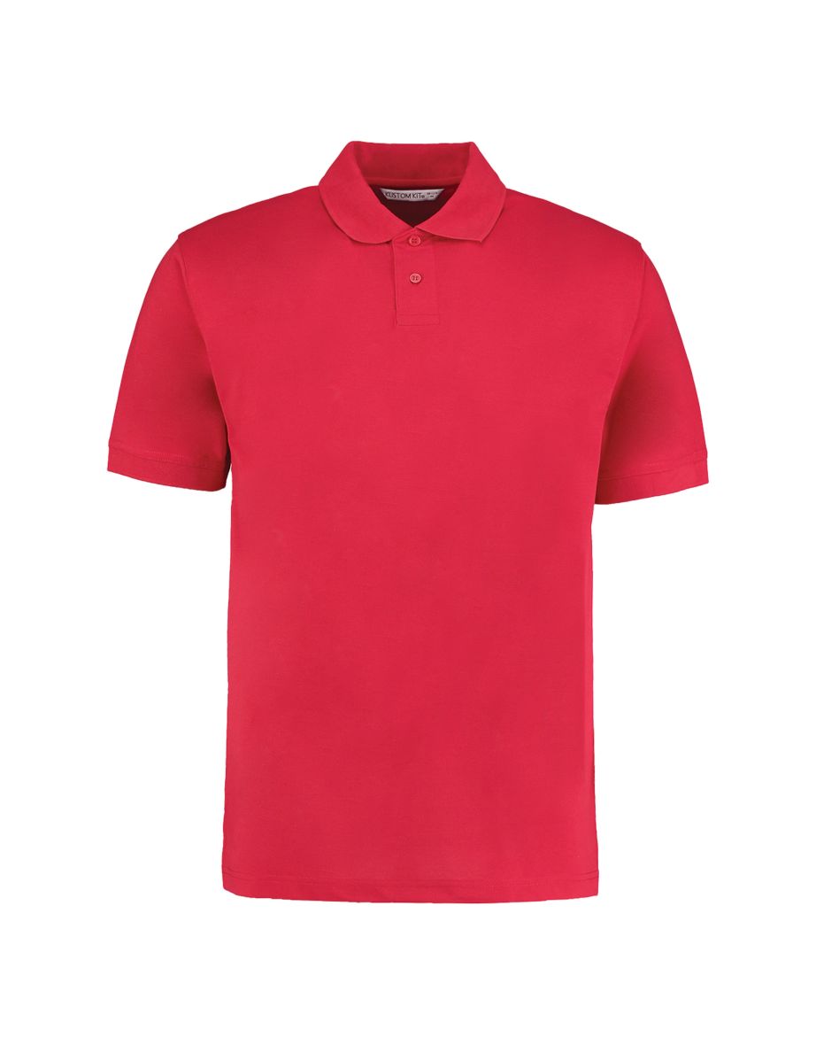 Kustom Kit Mens Regular Fit Workforce Pique Polo Shirt - Red