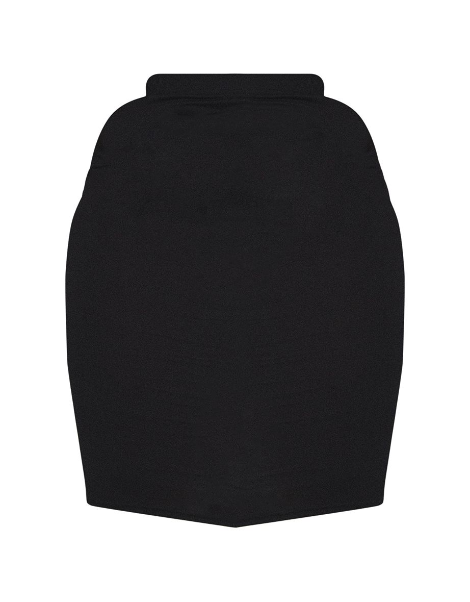 Essential Plus Black Jersey Midi Skirt - 4