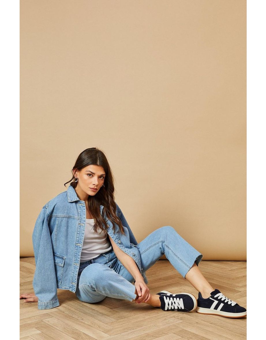 Leocadia Faux Suede Lace Up Trainers