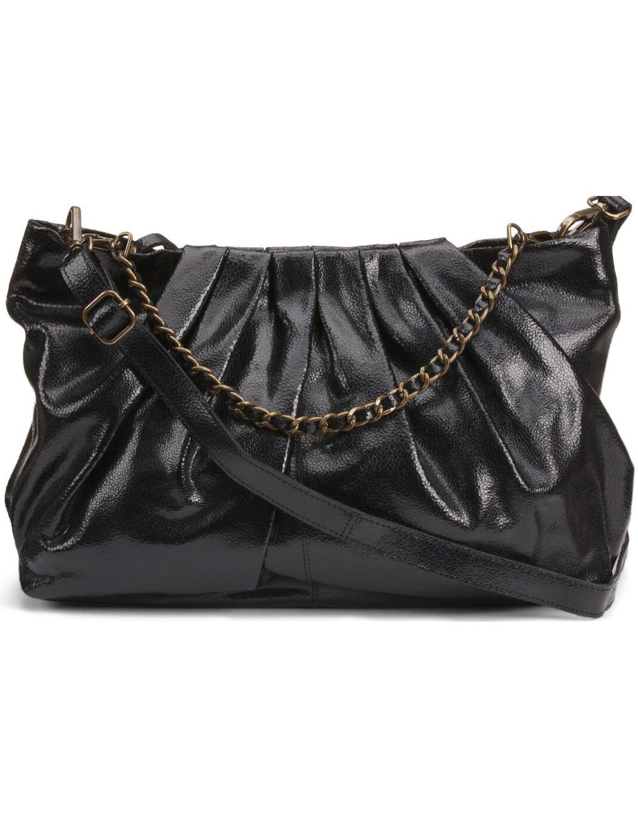 Suenna Leather Shoulder Bag, Large