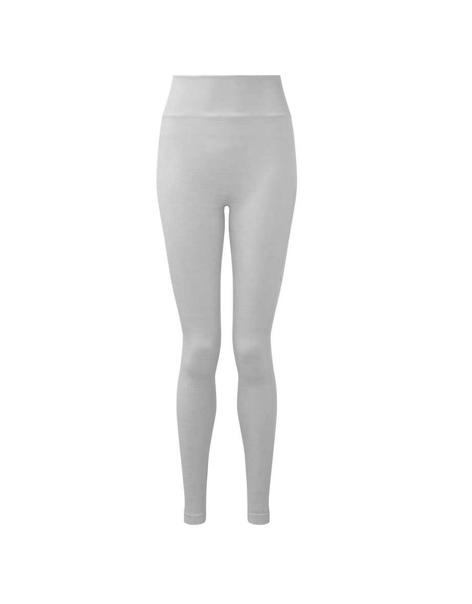 Shop TriDri Womens Ladies Melange Sculpted Seamless 3D Leggings Cool Grey Online in Bahrain VogaCloset