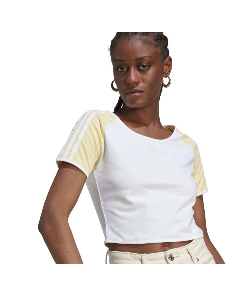Women's adidas Originals Island Club Short T-Shirt in White