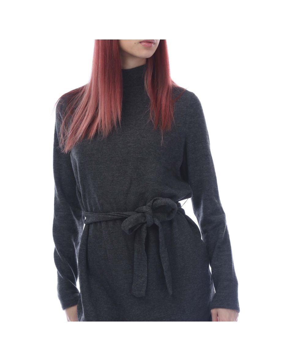 Women's Vero Moda Bella Long Sleeve Jersey Dress in Black - 2