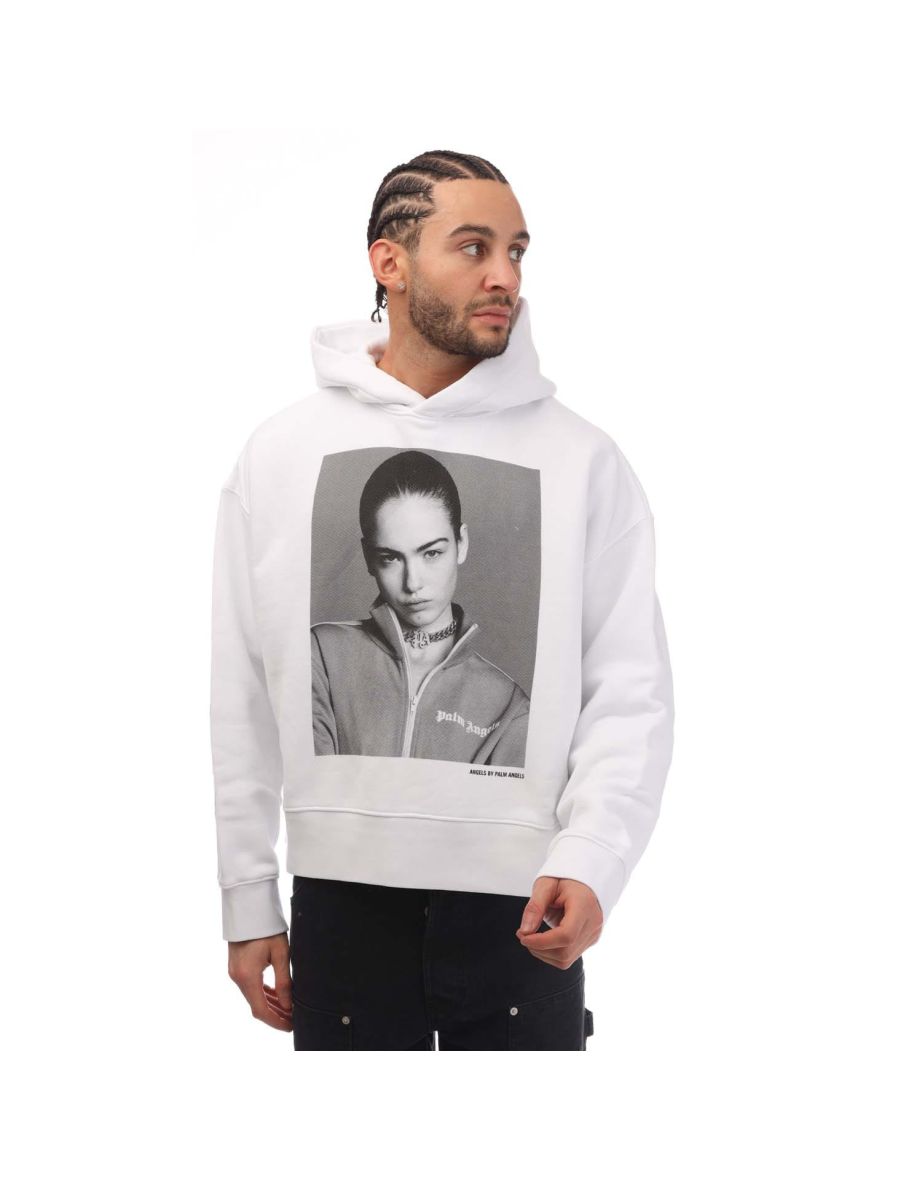 Men's Palm Angels SIMS X PALM Hoodie in White