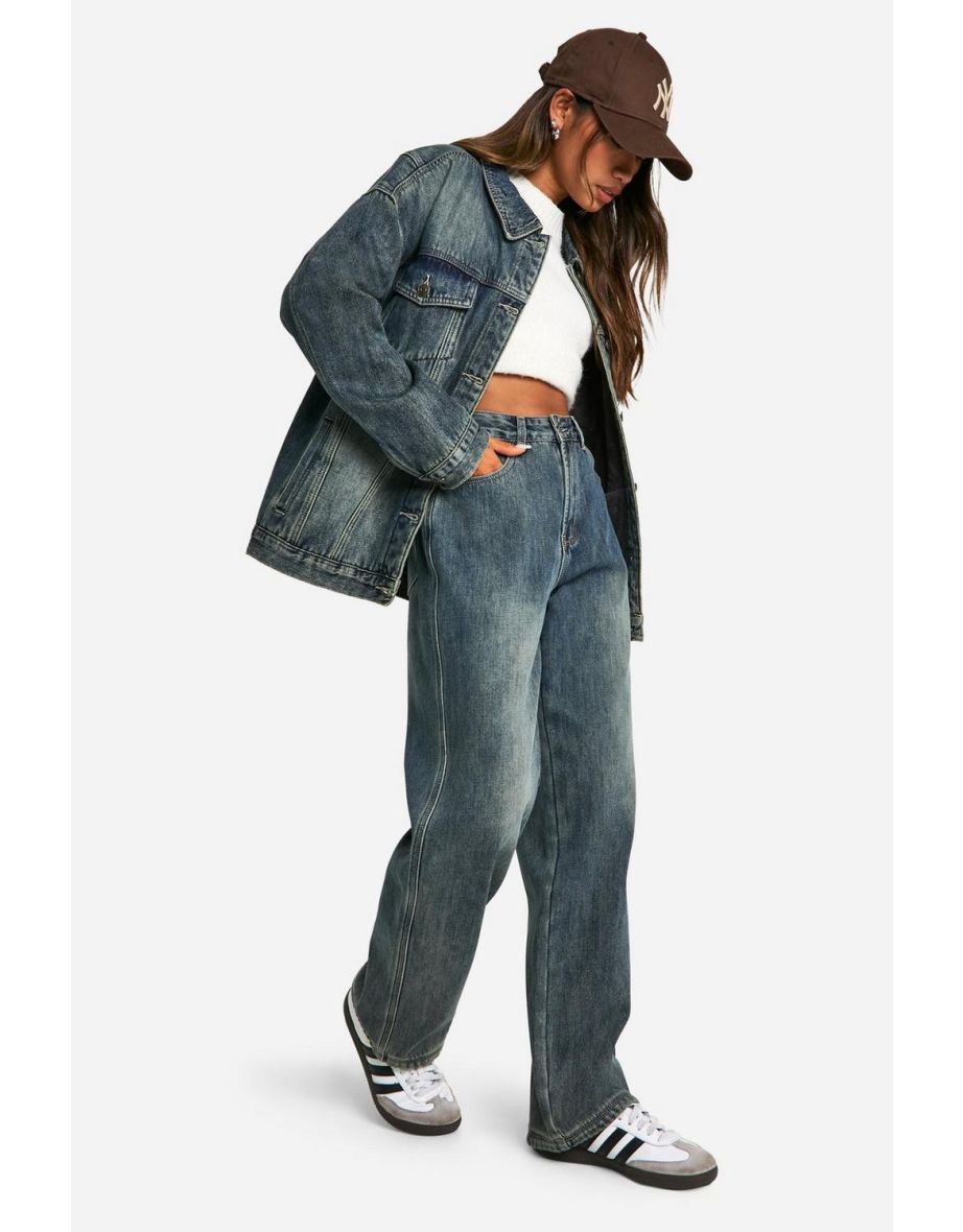 Fleece Lined Jeans - vintage wash