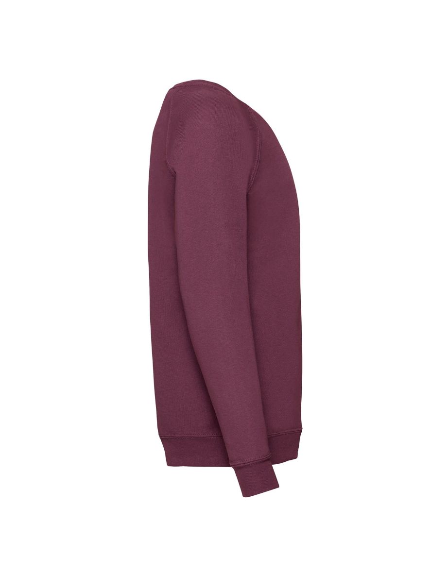 Fruit of the Loom Childrens/Kids Classic Raglan Sweatshirt - Burgundy - 2
