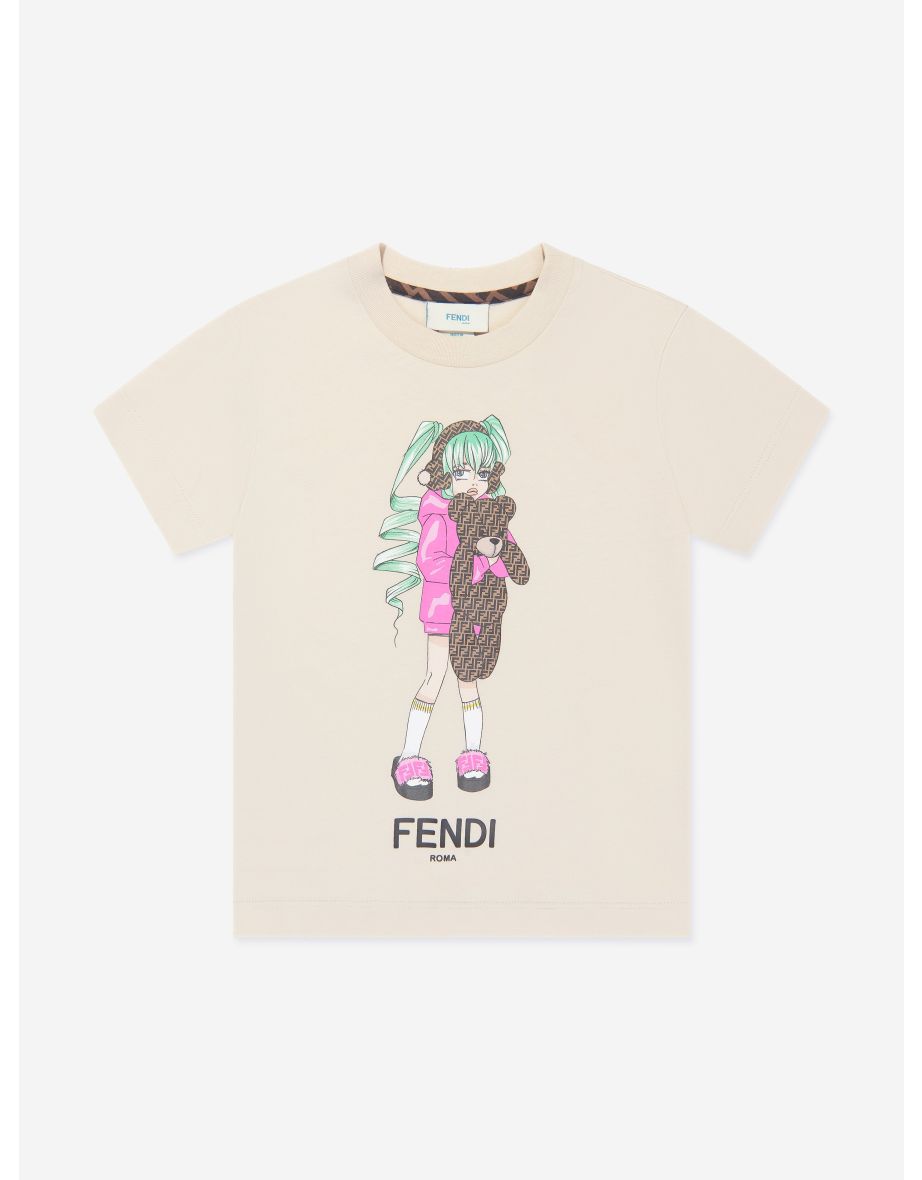 Fendi t shirt girls outlet