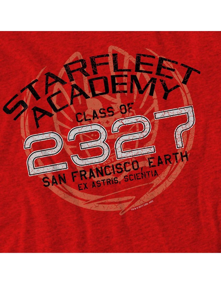 Star Trek Unisex Adult Graduation Jean-Luc Picard T-Shirt - Red - 3