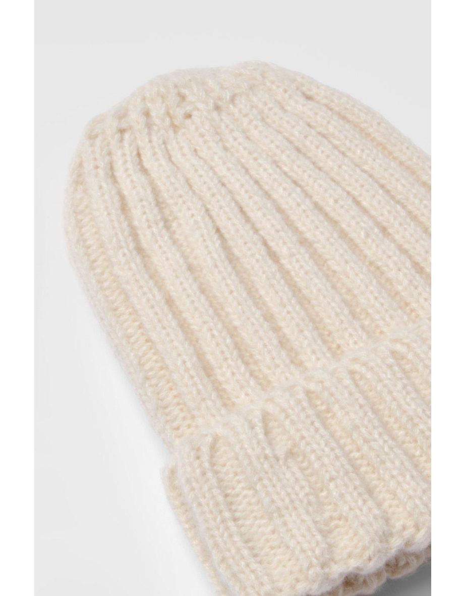Rib Knit Beanie - nude - 2