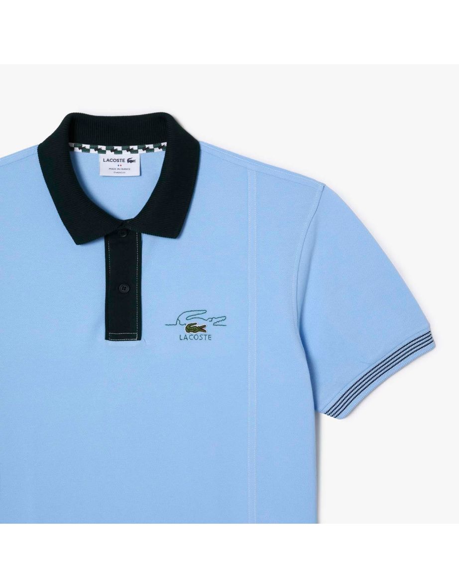 Men's Lacoste Classic Fit Polo Shirt in Blue - 3