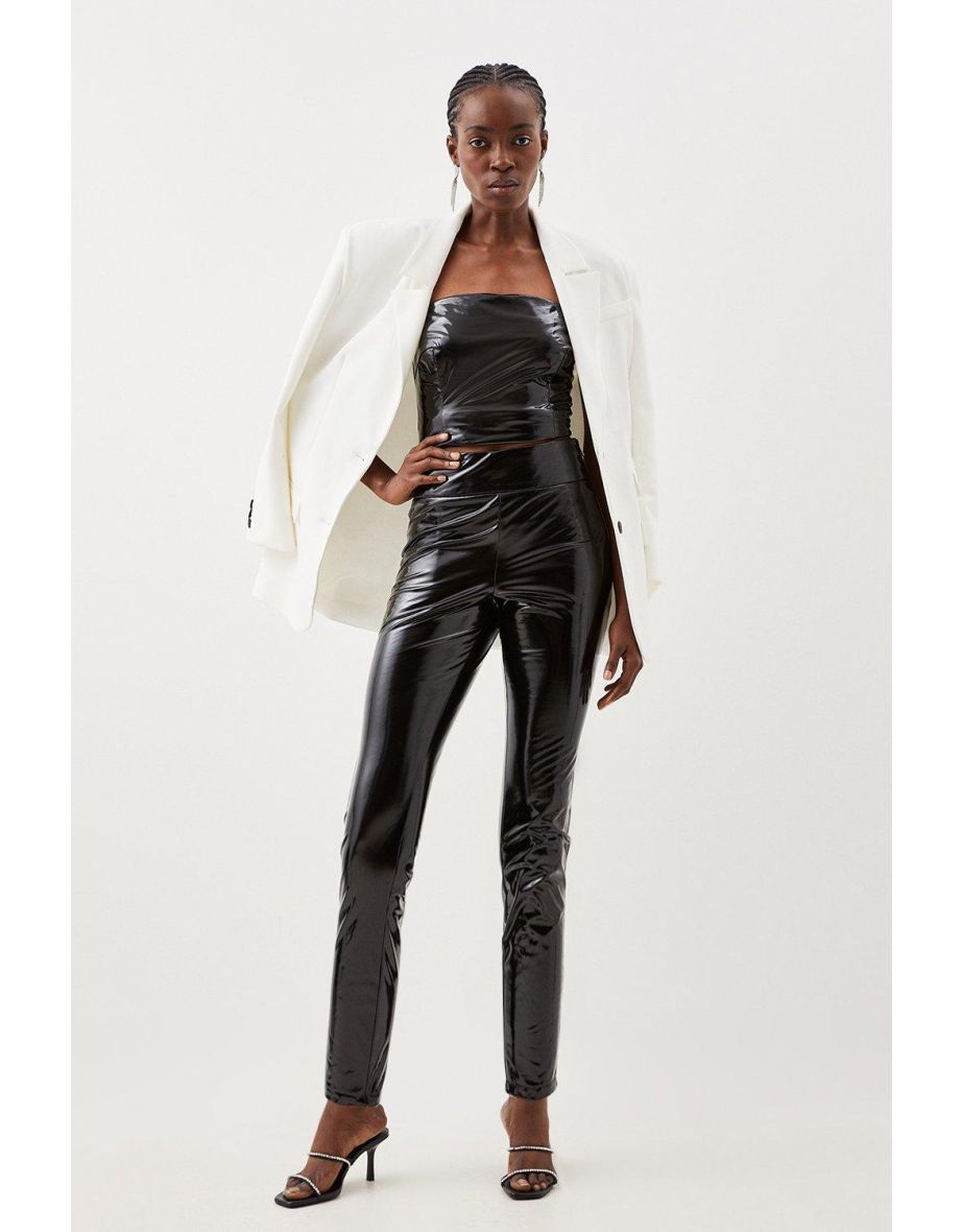 Stretch pu leggings online