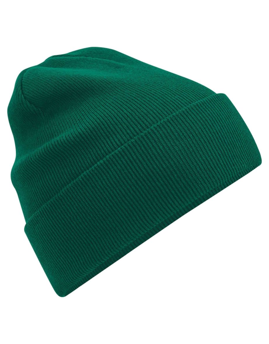 Beechfield Original Organic Cotton Cuffed Beanie - Bottle Green