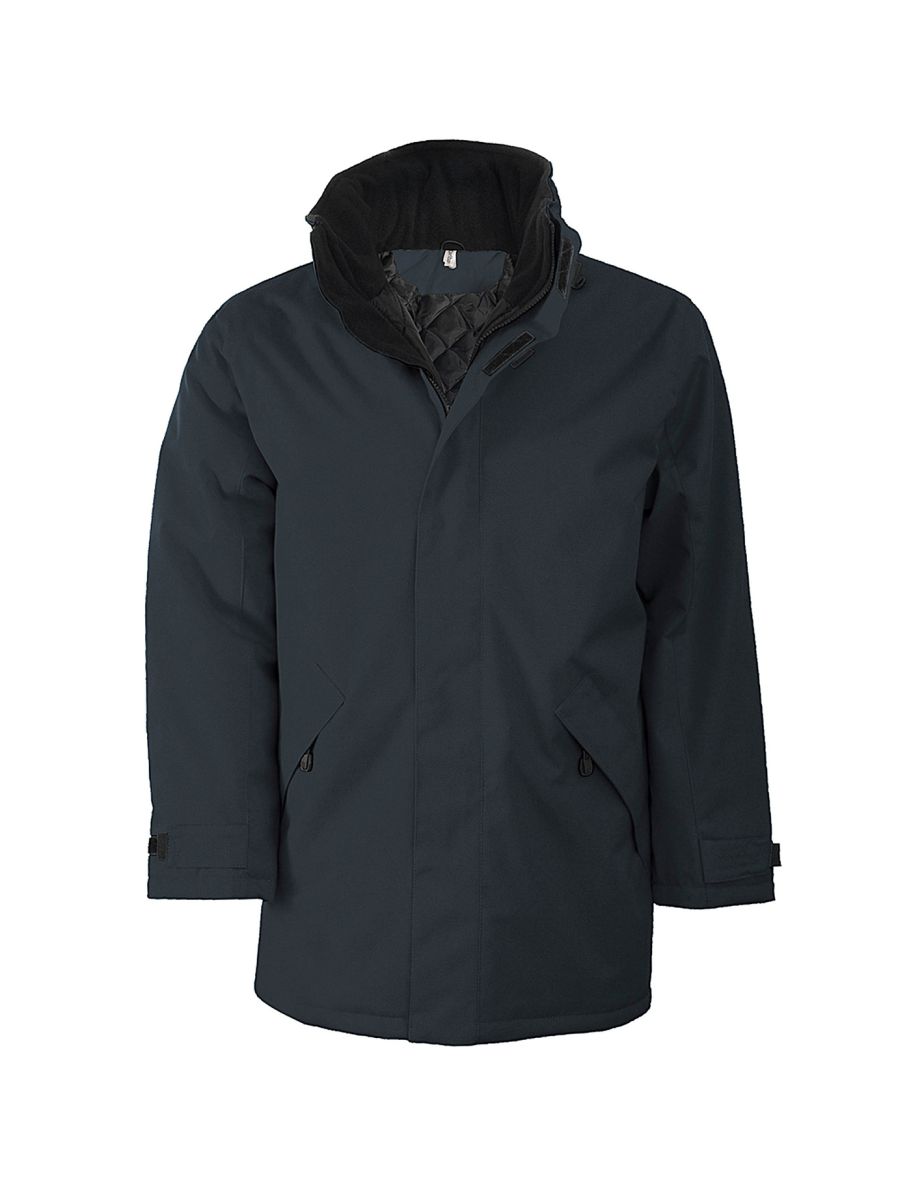 Kariban Mens Parka Performance Jacket - Dark Grey/Black