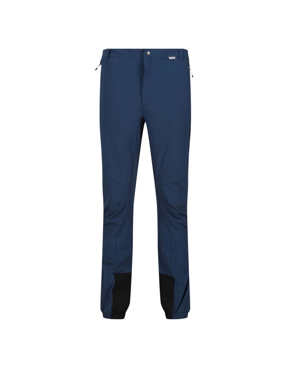 Men's Regatta Mountain III Active Stretch Trousers in Blue