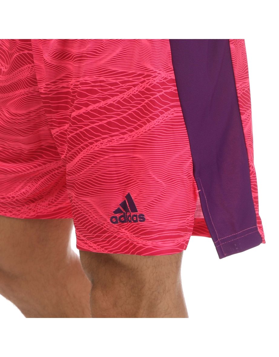 Men's adidas Olympique Lyon 2020/21 Goalkeeper Shorts in Pink - 3