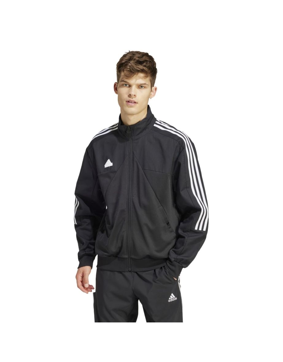 Men's adidas Tiro Material Mix Track Jacket in Black