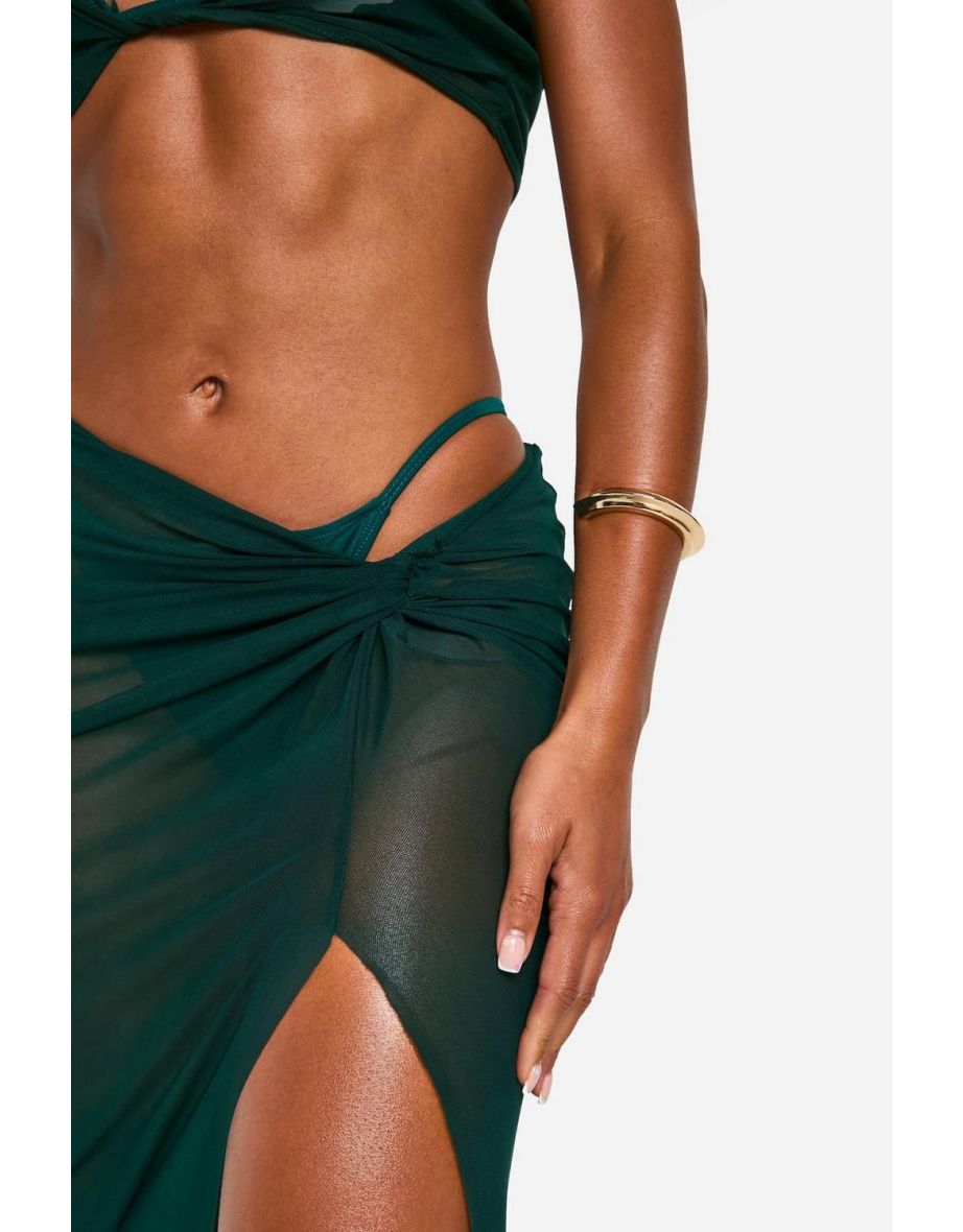Twist Side Beach Skirt - 2