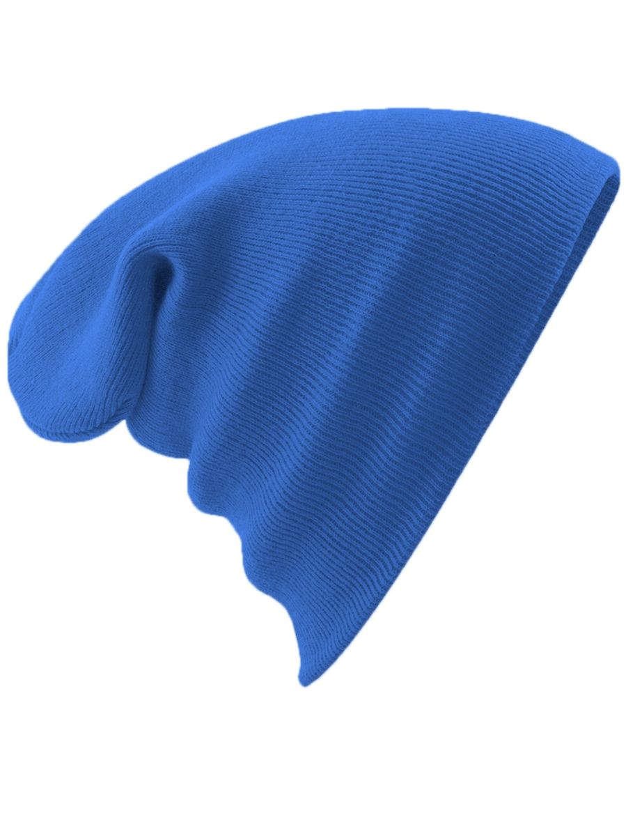Beechfield Soft Feel Knitted Winter Hat - Sapphire Blue