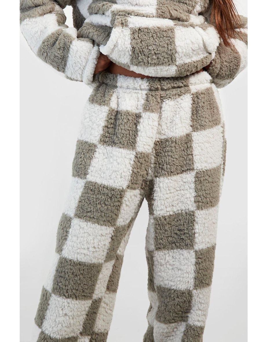 Premium Fleece Checkerboard Joggers - 3