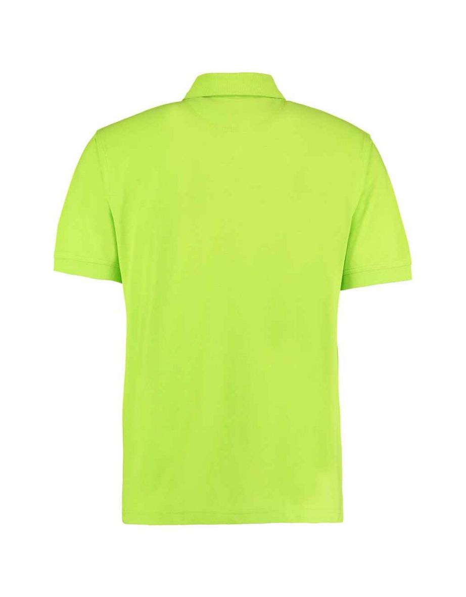 Kustom Kit Mens Klassic Piqué Polo Shirt - Lime - 1