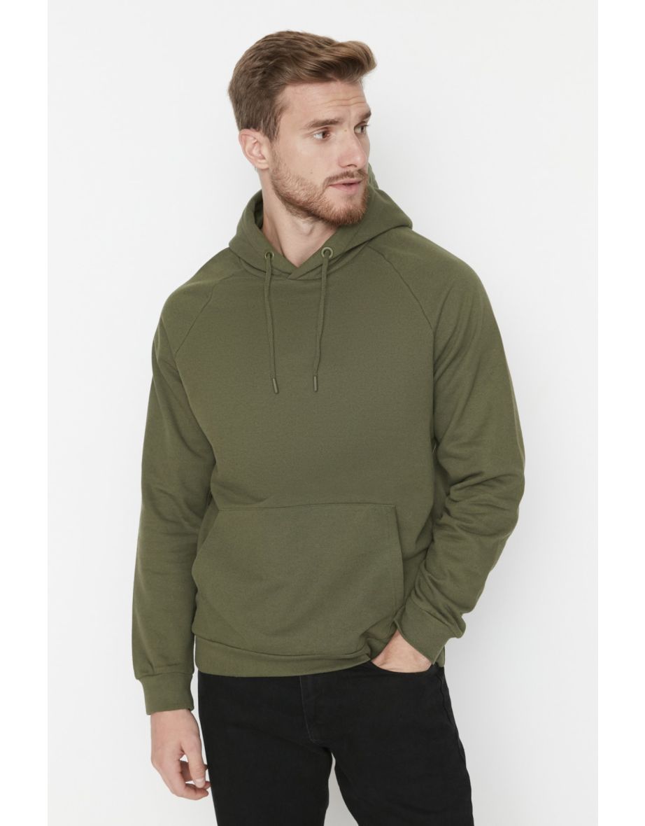 Sweatshirt - Khaki - Regular fit