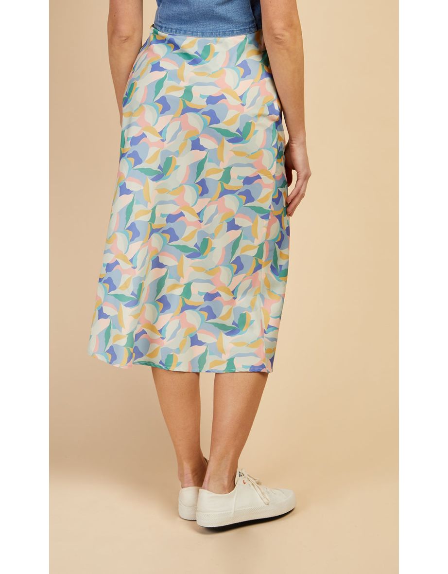 Pastel Print Slip Skirt by Vogue Williams - 4