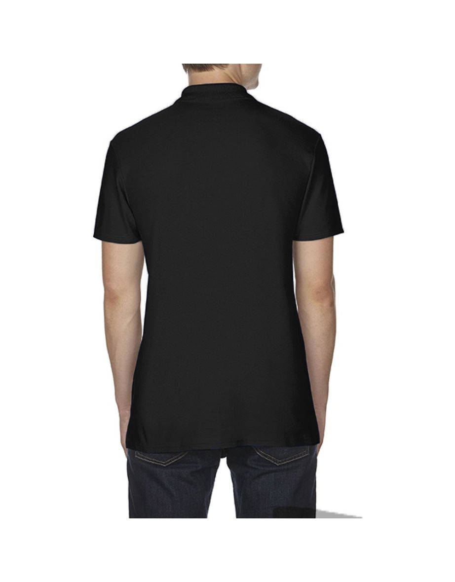 Gildan Softstyle Mens Short Sleeve Double Pique Polo Shirt - Black - 2