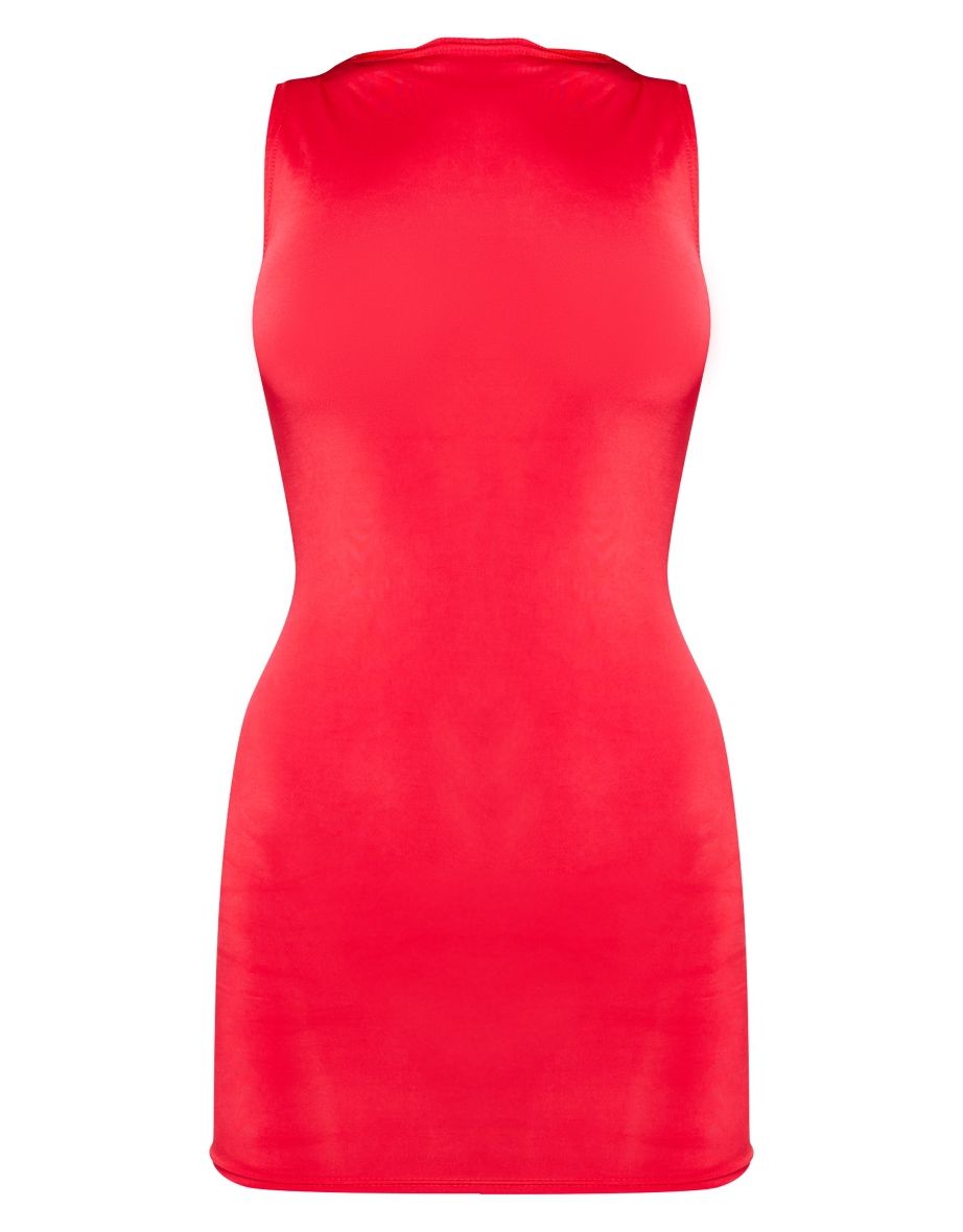 Red Bodycon Mini Dress - 4
